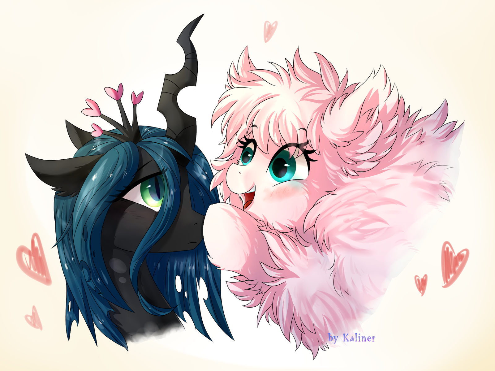 Boop~ - My Little Pony, PonyArt, Fluffle Puff, Queen Chrysalis