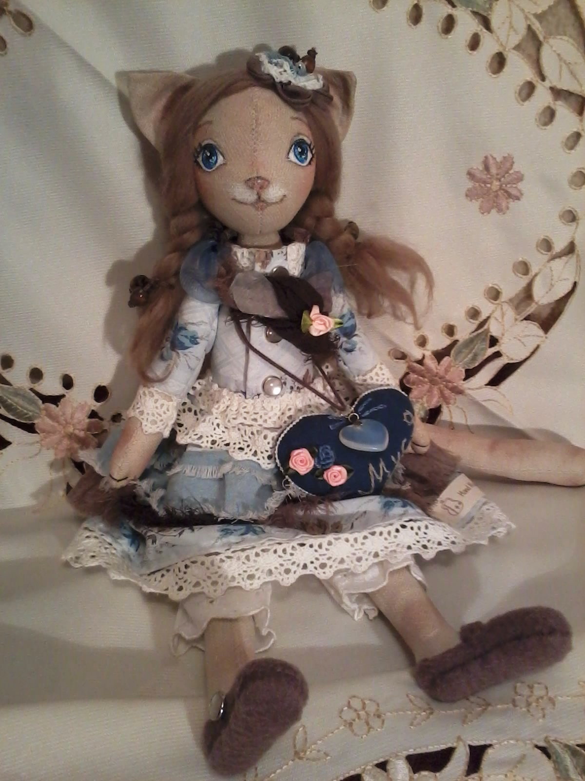 CAT DOLLS))) - My, Needlework without process, cat, Textile doll, Longpost