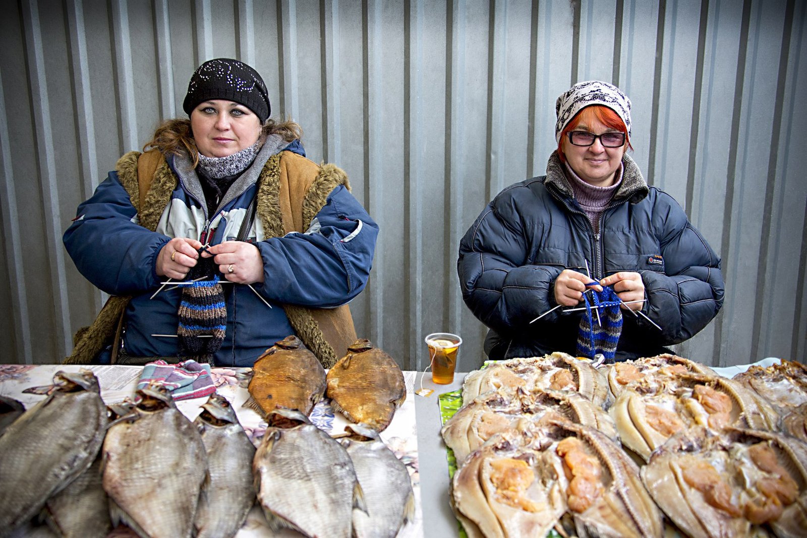 Do you want socks or fish? - A fish, Market, Nikopol, The photo