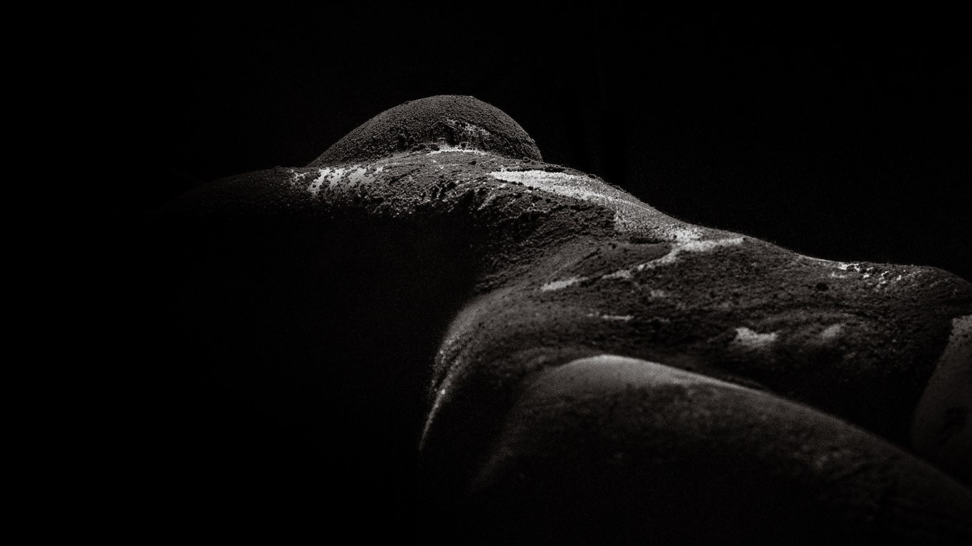 Bodyscape or fleshscape (beginning) - NSFW, My, Bodyscapes, Longpost, Breast, Black and white, Homemade, The photo, Photo project