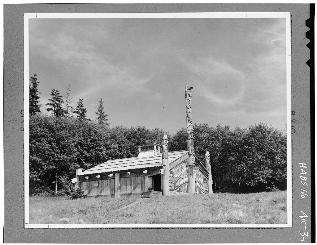 Homes of the Indians of North America - 2 - Longhouse and Totem Poles. - My, , Totem Pole, , , , Tlingit, Longpost