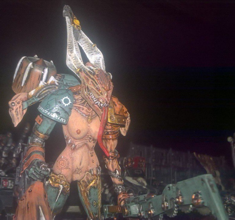 Demon Princess - NSFW, My, Warhammer 40k, Wh miniatures, 