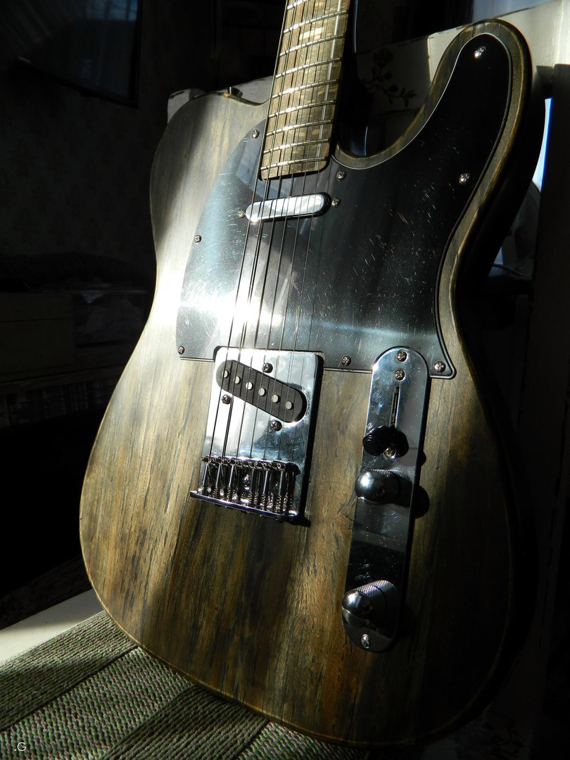 How my dad made a guitar - Telecaster, Longpost, Guitar, With your own hands, Woodworking