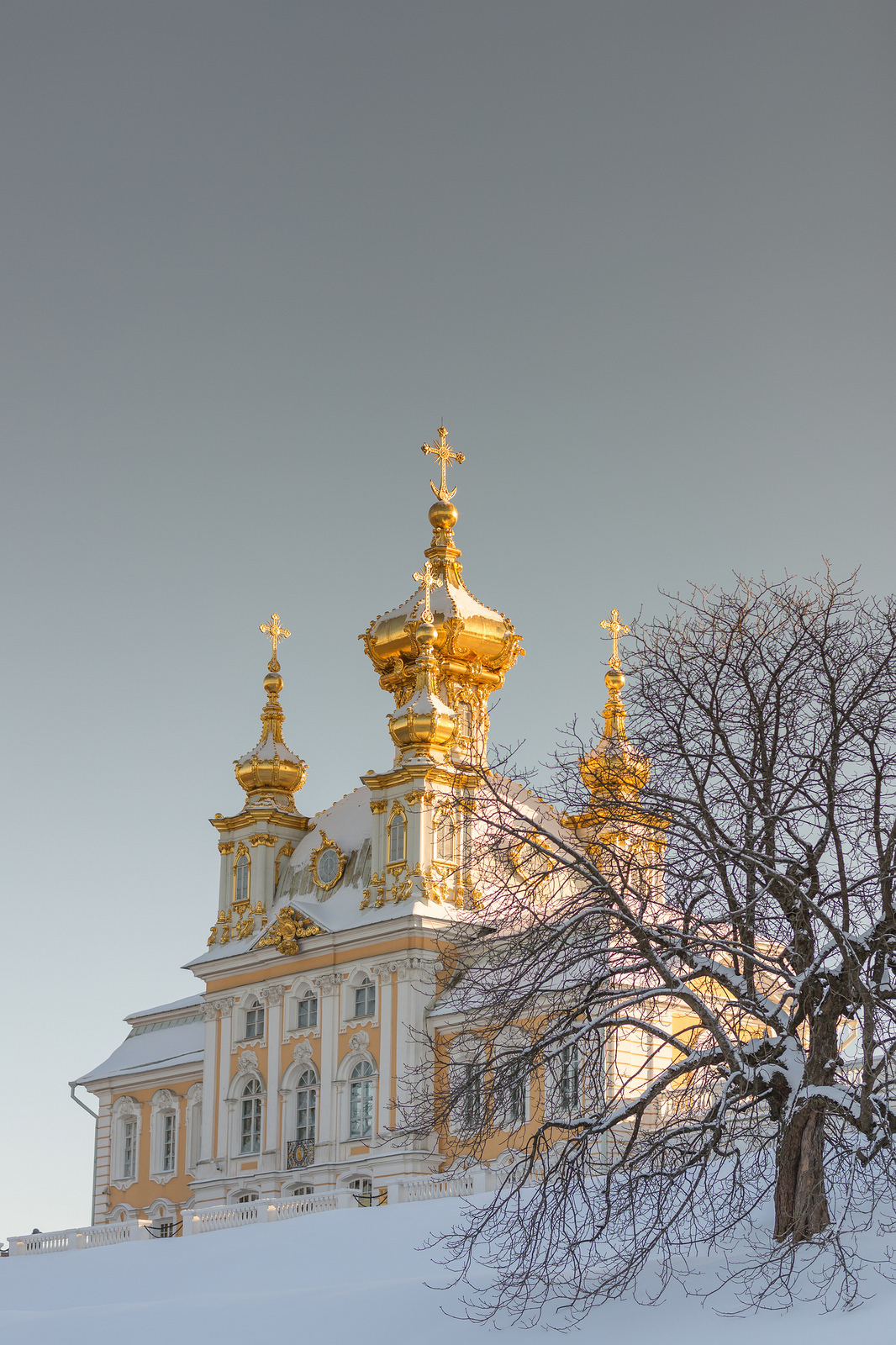 Поездка в Петергоф - Моё, Петергоф, Зима, Длиннопост, Санкт-Петербург, Архитектура, Снег