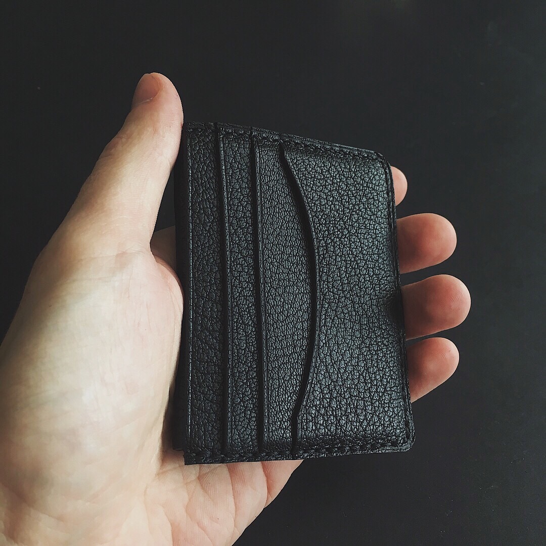 Small wallet? And for everything to fit? - My, Leather products, Leather craft, Wallet, Good quality, Longpost