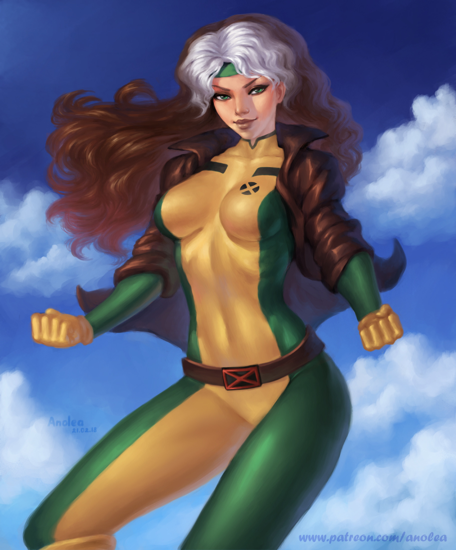 Rogue/Rogue, Marvel - My, Art, Drawing, Marvel, X-Men, , Rogue, My, Comics, Rogue (X-Men)