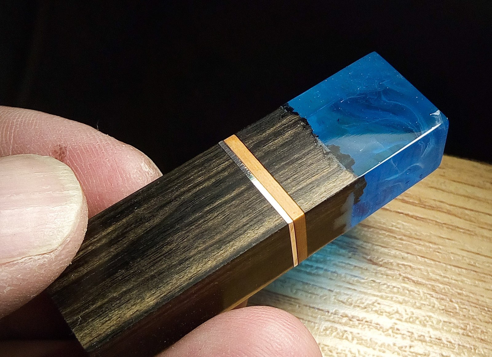 Flash drives made of epoxy resin, exotic woods, mammoth tusk and other materials - 2 - My, Epoxy resin, Flash drives, Needlework with process, Exotic wood, Tusk, Longpost, Eben, Longtext