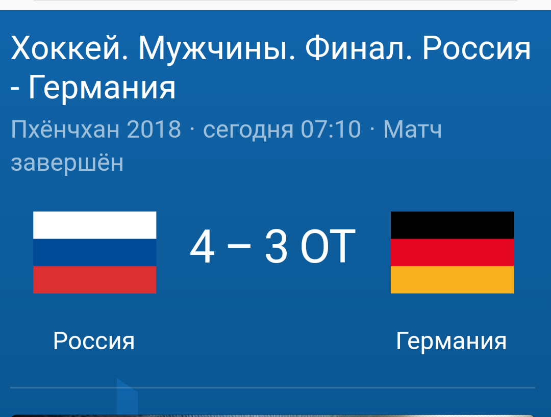 Well done hockey players - My, Hockey, Olympiad