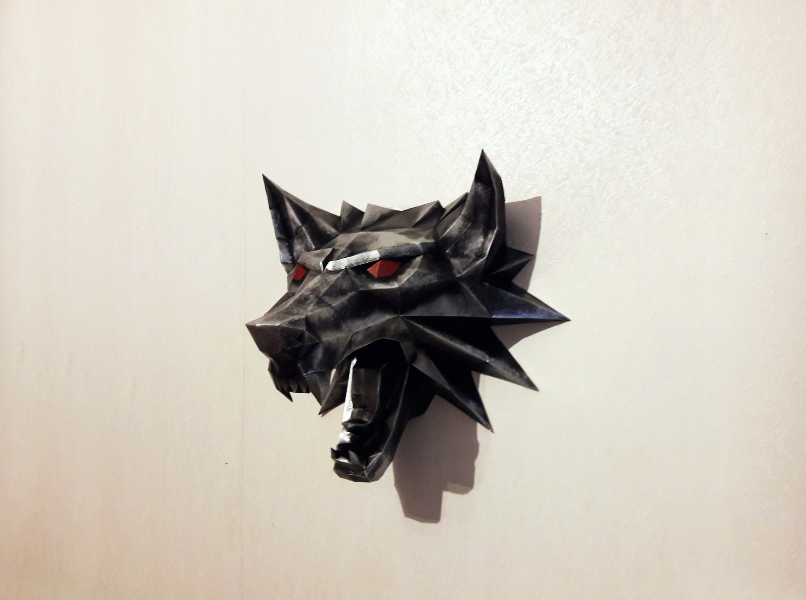 paper witch medallion - My, , Handmade, The Witcher 3: Wild Hunt, Papercraft, Longpost, First post, February 23