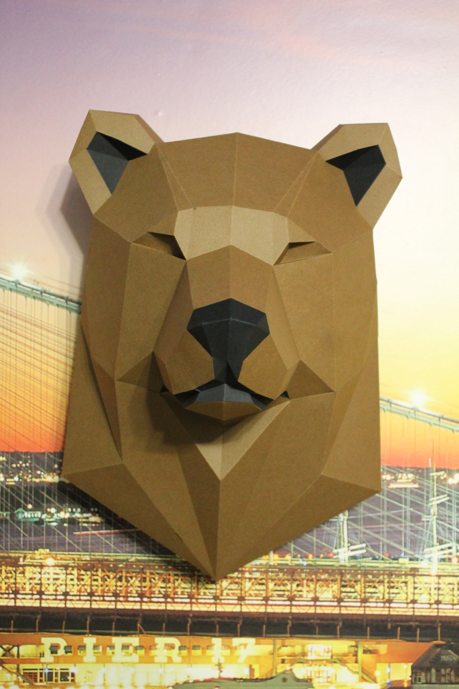 Paper modeling. - My, Pepakura, Paper, Papercraft, The Bears, Low poly, Longpost