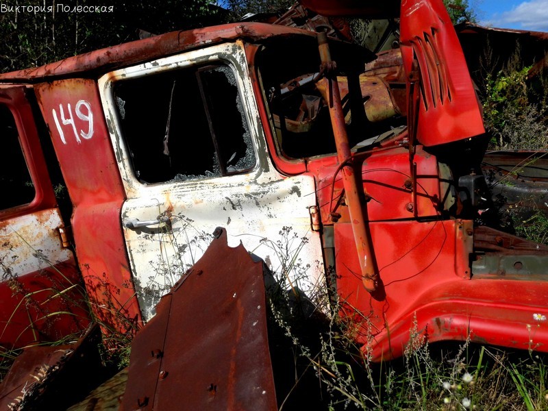 Rassokha - a cemetery of equipment in Chernobyl 2018 - My, Chernobyl, Cemetery of Machinery, Radiation, Zuo, Longpost