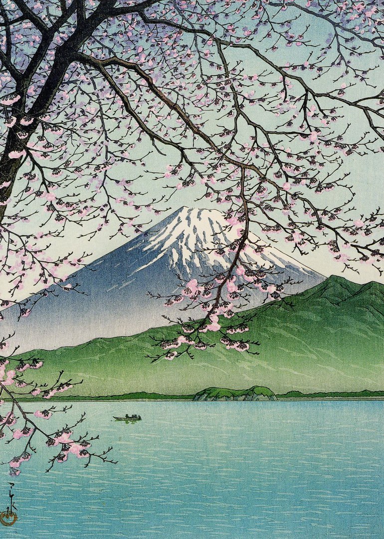 Hasui Kawase - Hasui Kawase, Арт, Япония, Пейзаж, Длиннопост