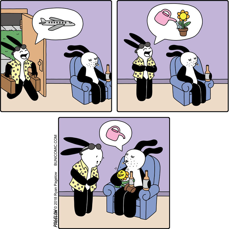 Don't forget to water the flower - Buni, Buni Dad, Pagelow, Comics