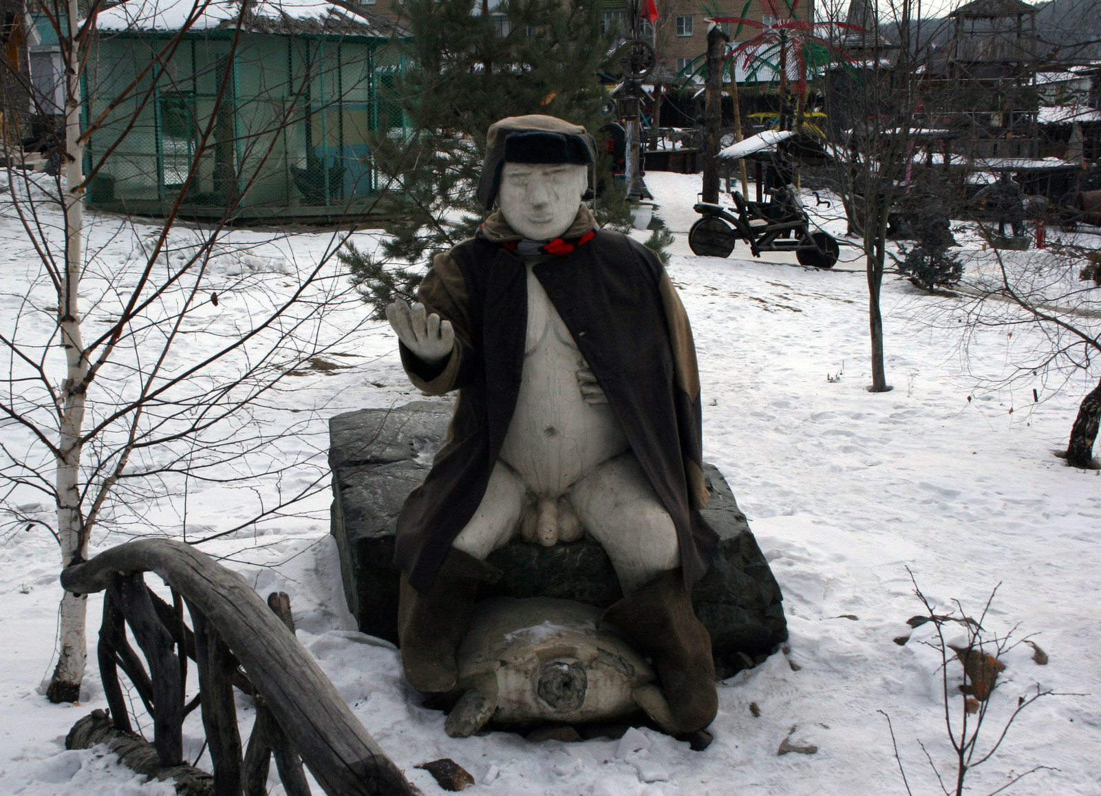 Ural Disneyland, part 2 - NSFW, My, Satka, Sonka's Lagoon, Leisure, The statue, Art, Longpost, Sculpture