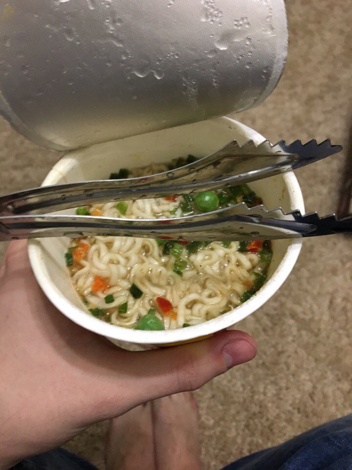 When there are no cutlery at home. - My, , Beachpacket