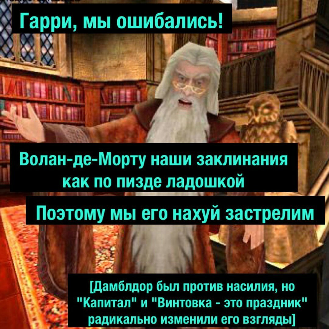 Товарищ Дамблдор - Гарри Поттер, Волан-Де-Морт, Альбус Дамблдор, Не мое, Мат