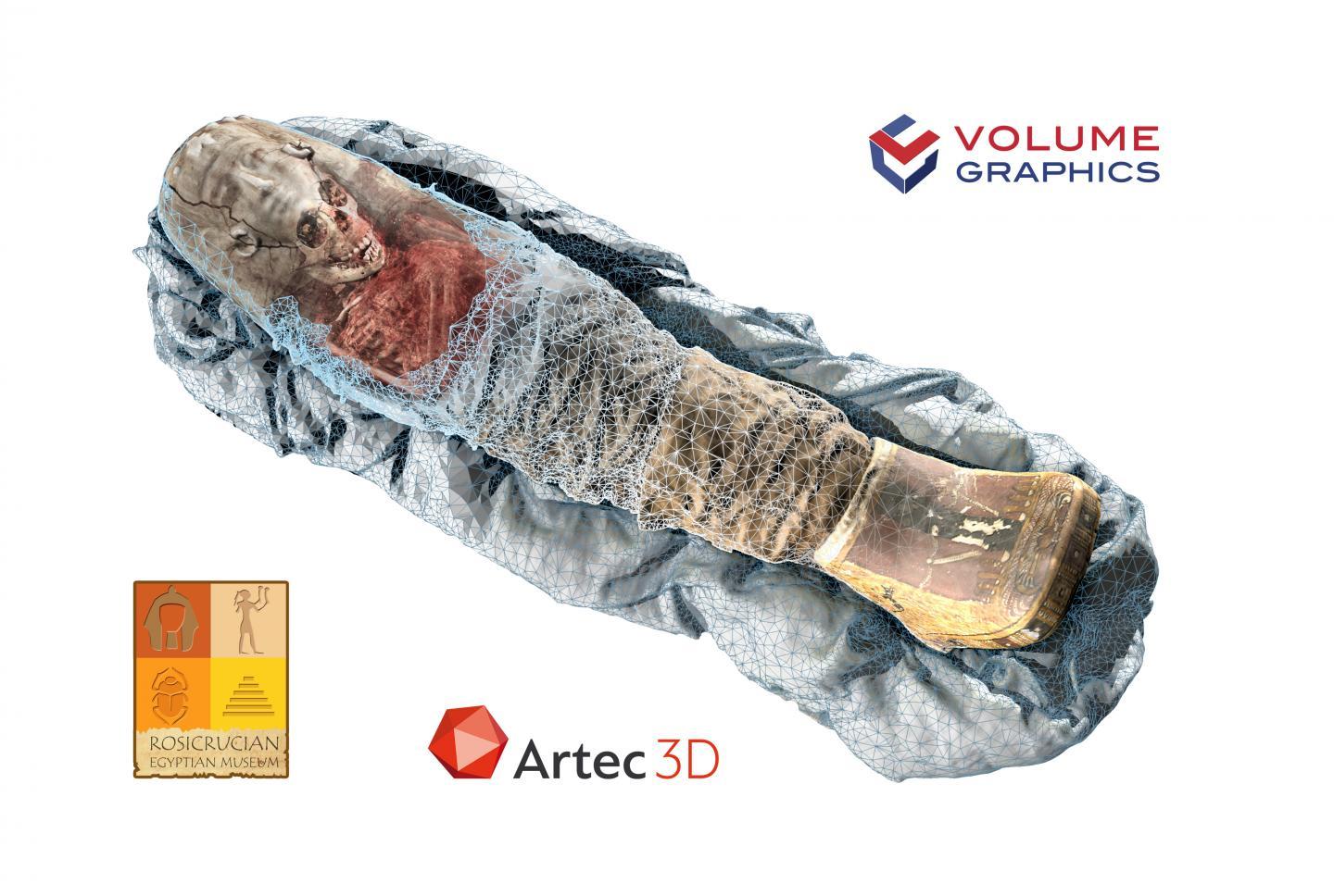 A new look at the Egyptian mummy of a child through 3D - scanning - Story, Mummy, Egypt, , Video, Longpost