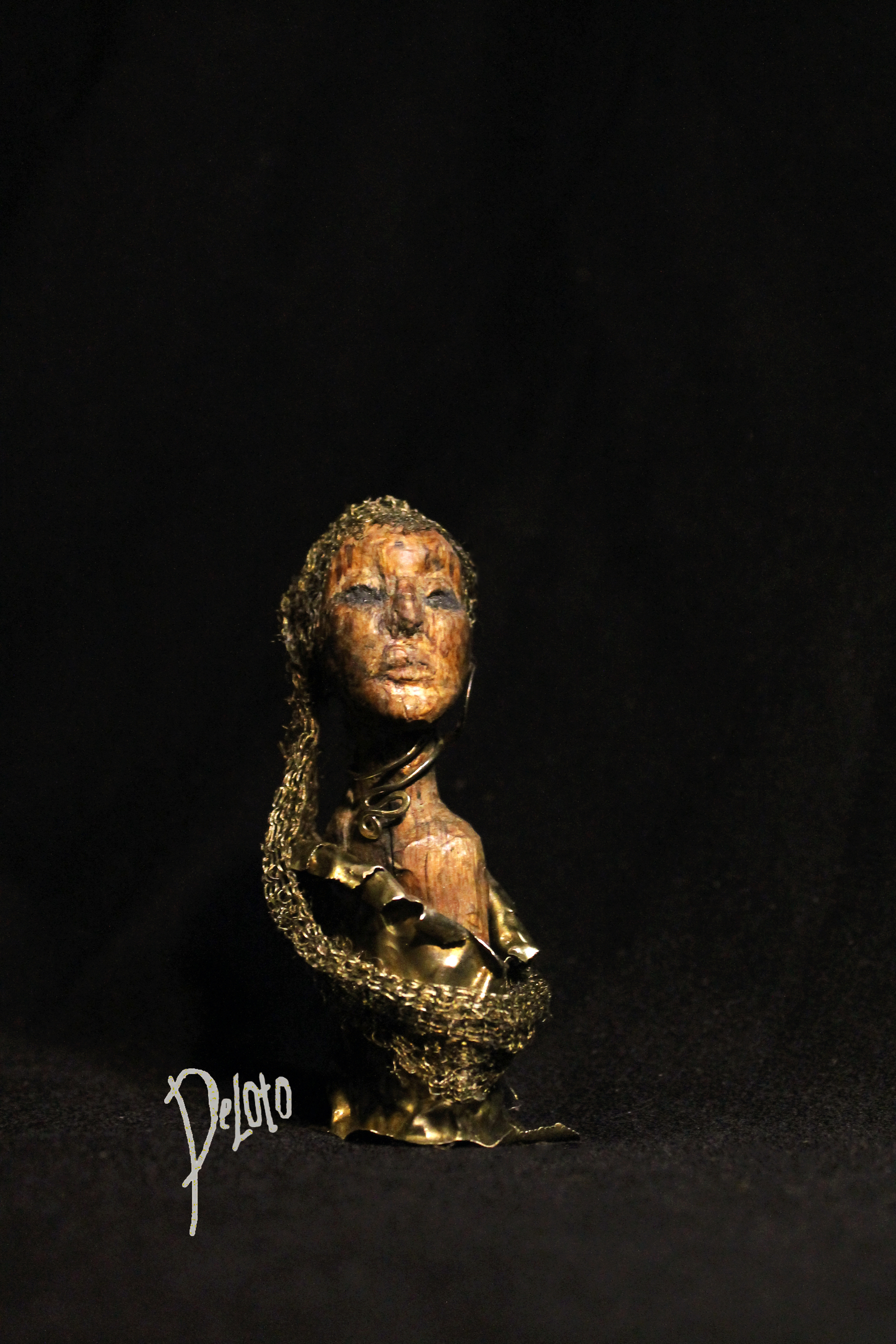 Esmeralda - My, Sculpture, Tree, Brass, Esmeralda, Victor Hugo, Deloto, Handmade, Handmade, Longpost