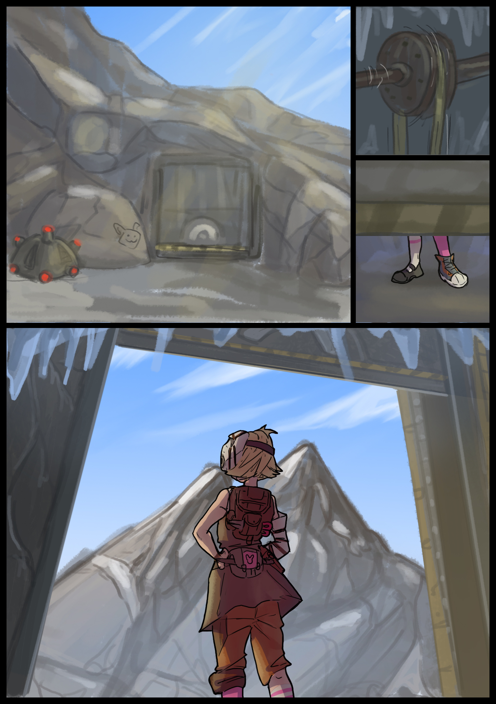 All for the meeting - My, Borderlands 2, , Krieg, , , Brick, Comics, Elvenbacon, Longpost, Baby Tina, Lilith