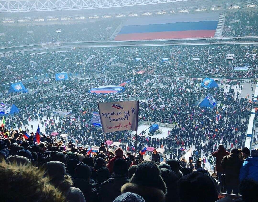 A real rally for Putin - to which no one came - Politics, Russia, Vladimir Putin