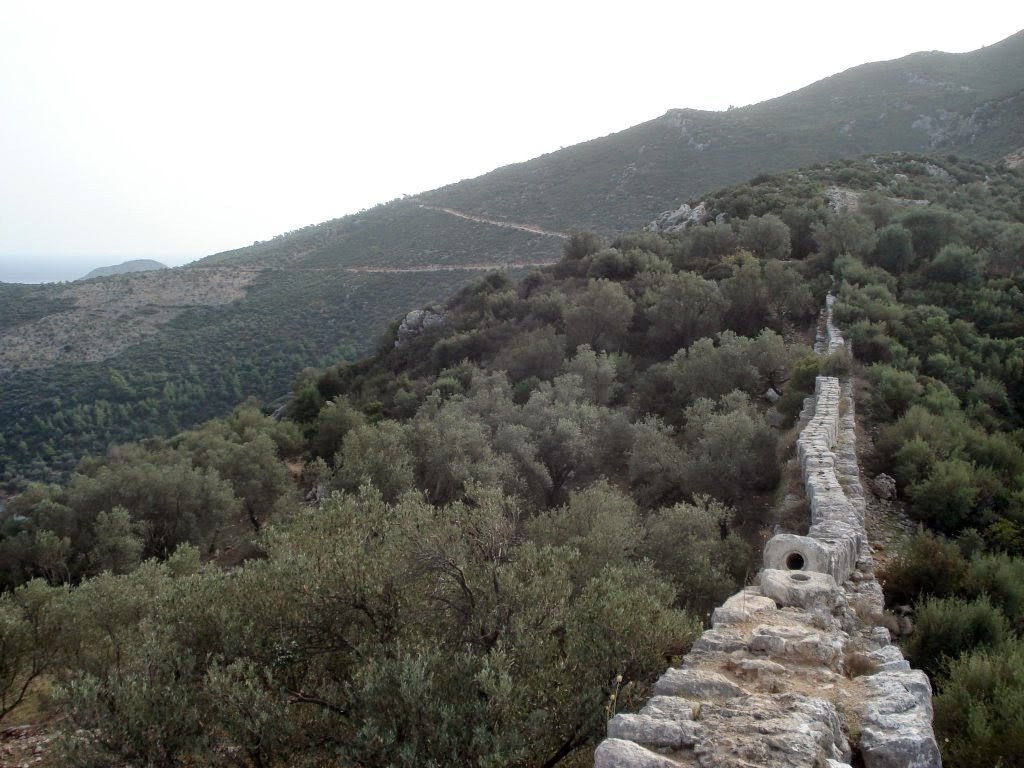 Antique stone aqueduct in Patara - Water pipes, Turkey, , Longpost