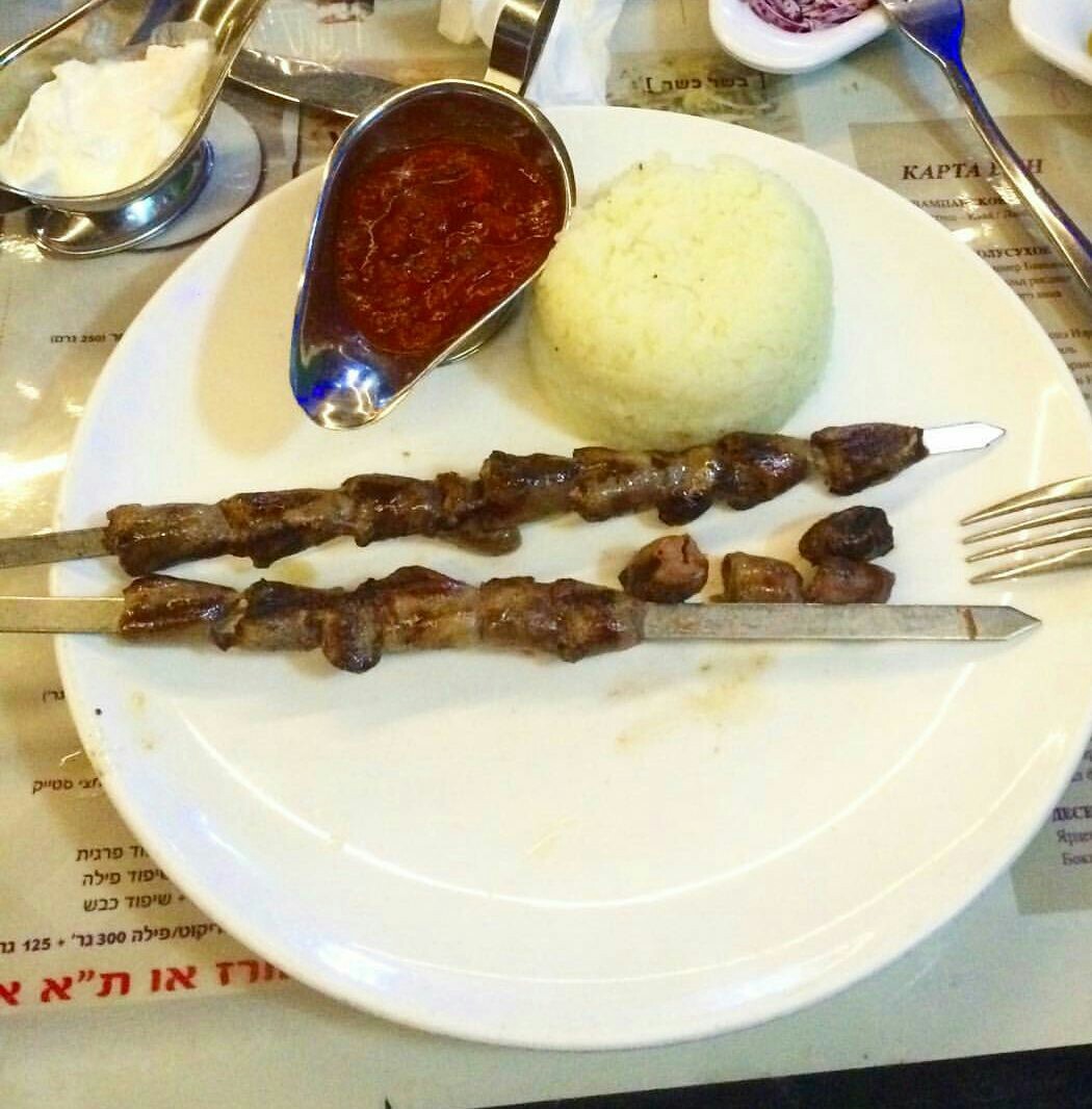 This is how kebabs and grilled dishes are served in Israel - Shashlik, Brazier, Israel, Longpost