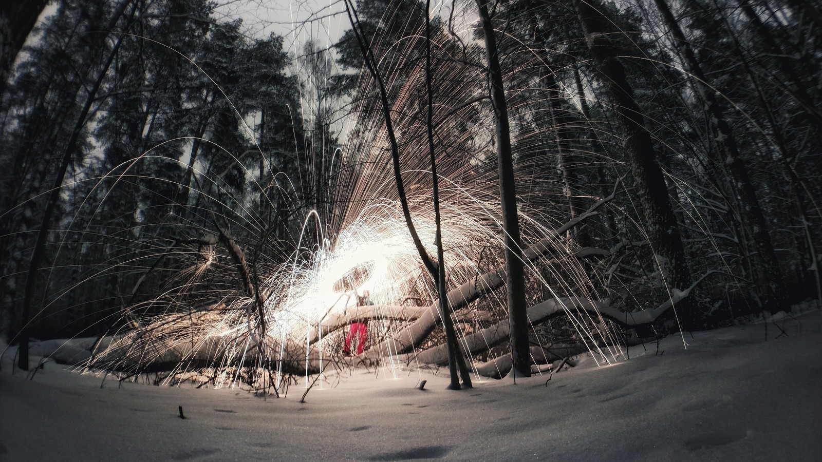 Long exposure - My, Mobile photography, Steel wool, Long exposure, Longpost, Fire show