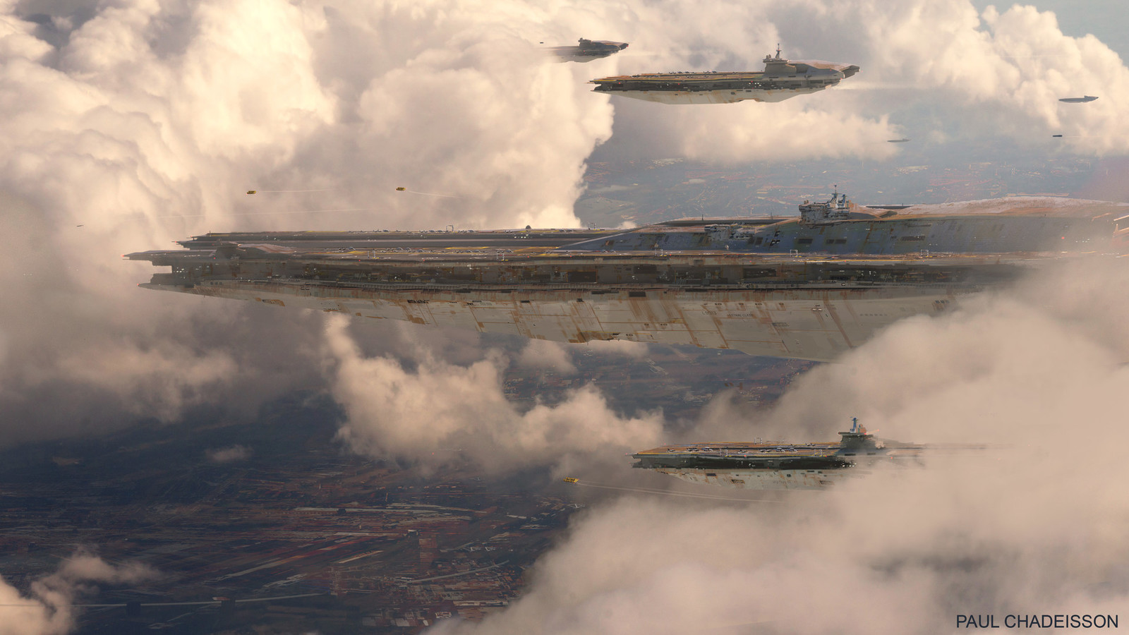 Sci-Fi art [ Paul Chadeisson ] - Art, Science fiction, Ship, Space, Paul Chadeisson