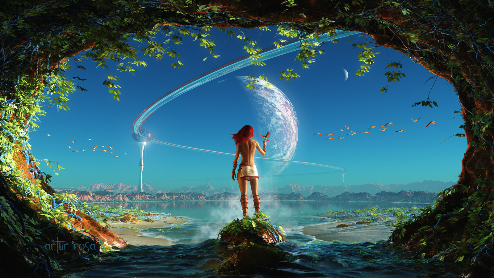 Three Degrees of Freedom - Art, Photomanipulation, Girls, Fantasy, 