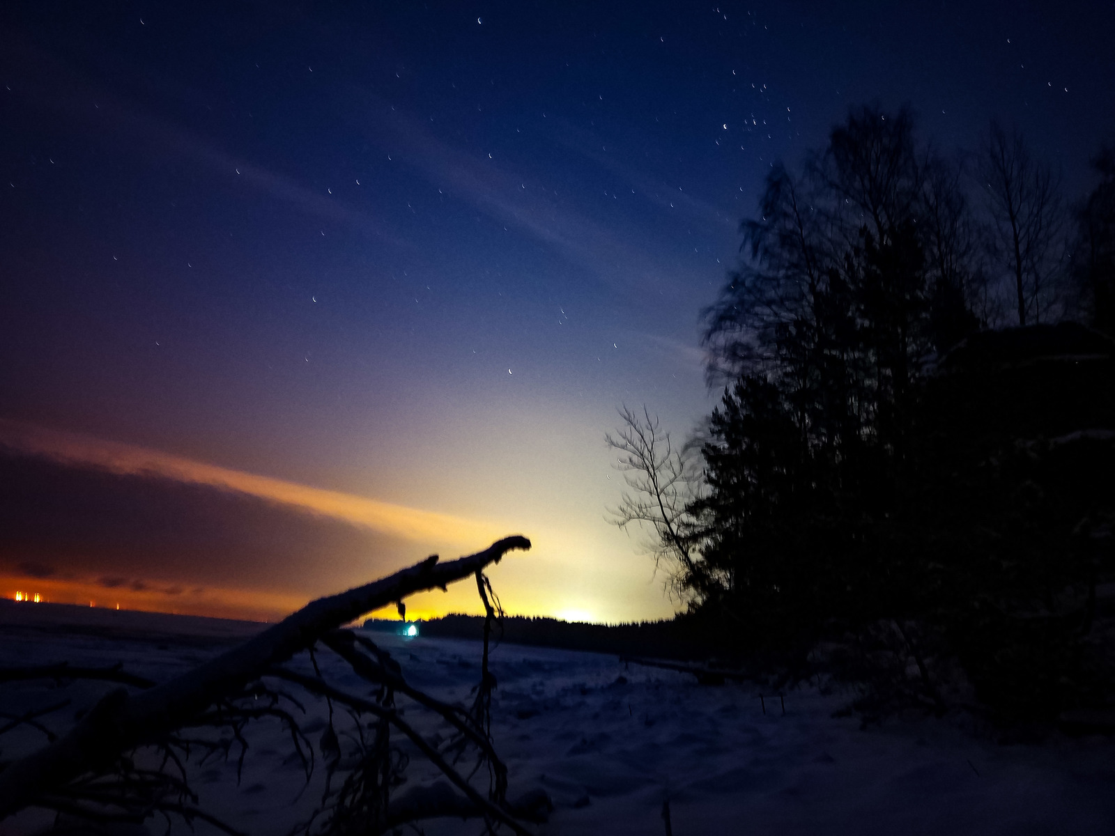 Starry sky on phone - My, Starry sky, Long exposure, Smartphone, The photo, Sky, Sunset, Tags are clearly not mine, Longpost