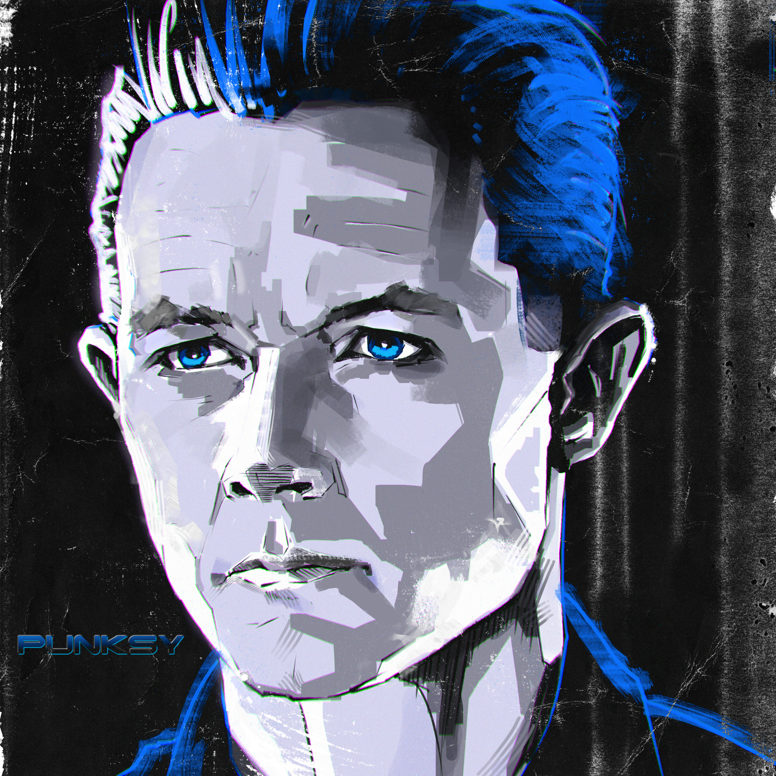 T1000 (Terminator 1991) - My, Art, T-1000, Terminator 2: Judgment Day, Retrowave, Synthpop, 80-е, , Robert Patrick