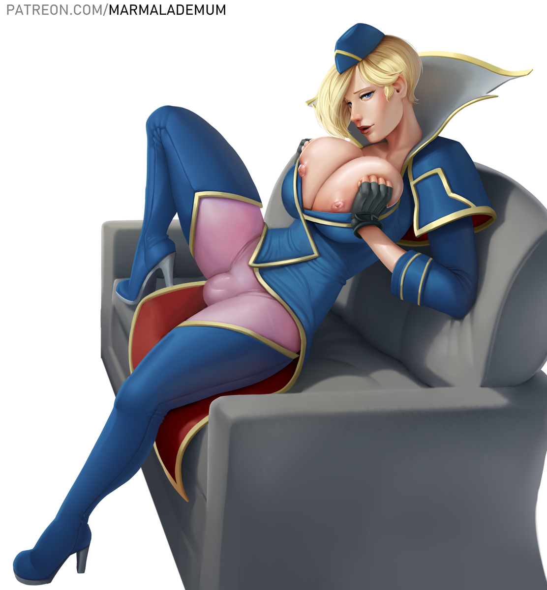 falke - NSFW, , Art, Its a trap!, Feet, Falke, Street fighter, Futanari