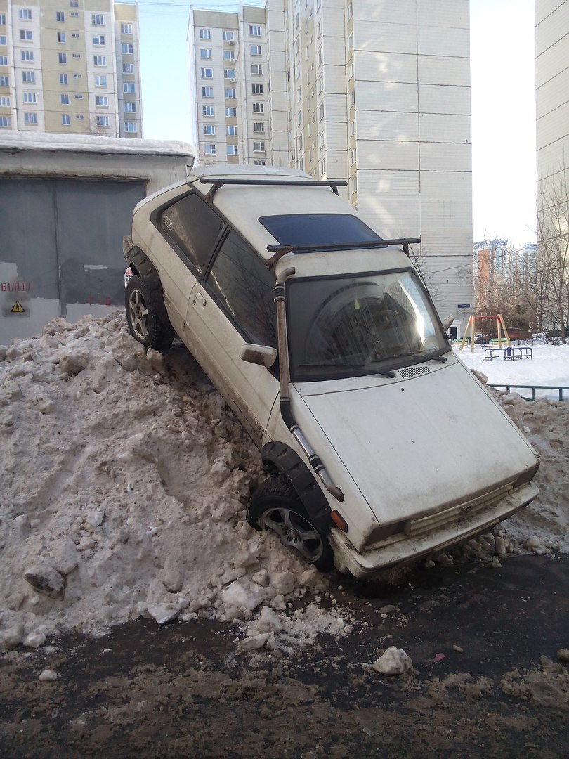 Почему бы и нет? - Москва, Машина, Парковка, Снег