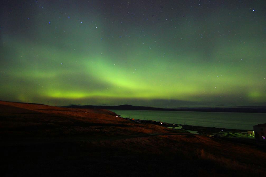 The village of Lawrence. Chukotka Autonomous Okrug. - My, Chukotka, Polar Lights, Longpost