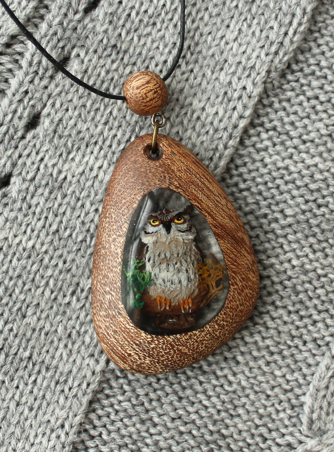 Fenech, an owl and a couple of blanks) - My, My, Handmade, Pendant, Fenech, Owl, Fox, Needlework, With your own hands, Longpost