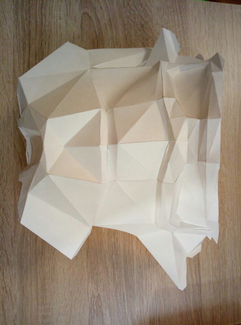 Stormtrooper helmet. Papercraft. - My, Short post, Star Wars: The Clone Wars, Helmet, With your own hands, Longpost