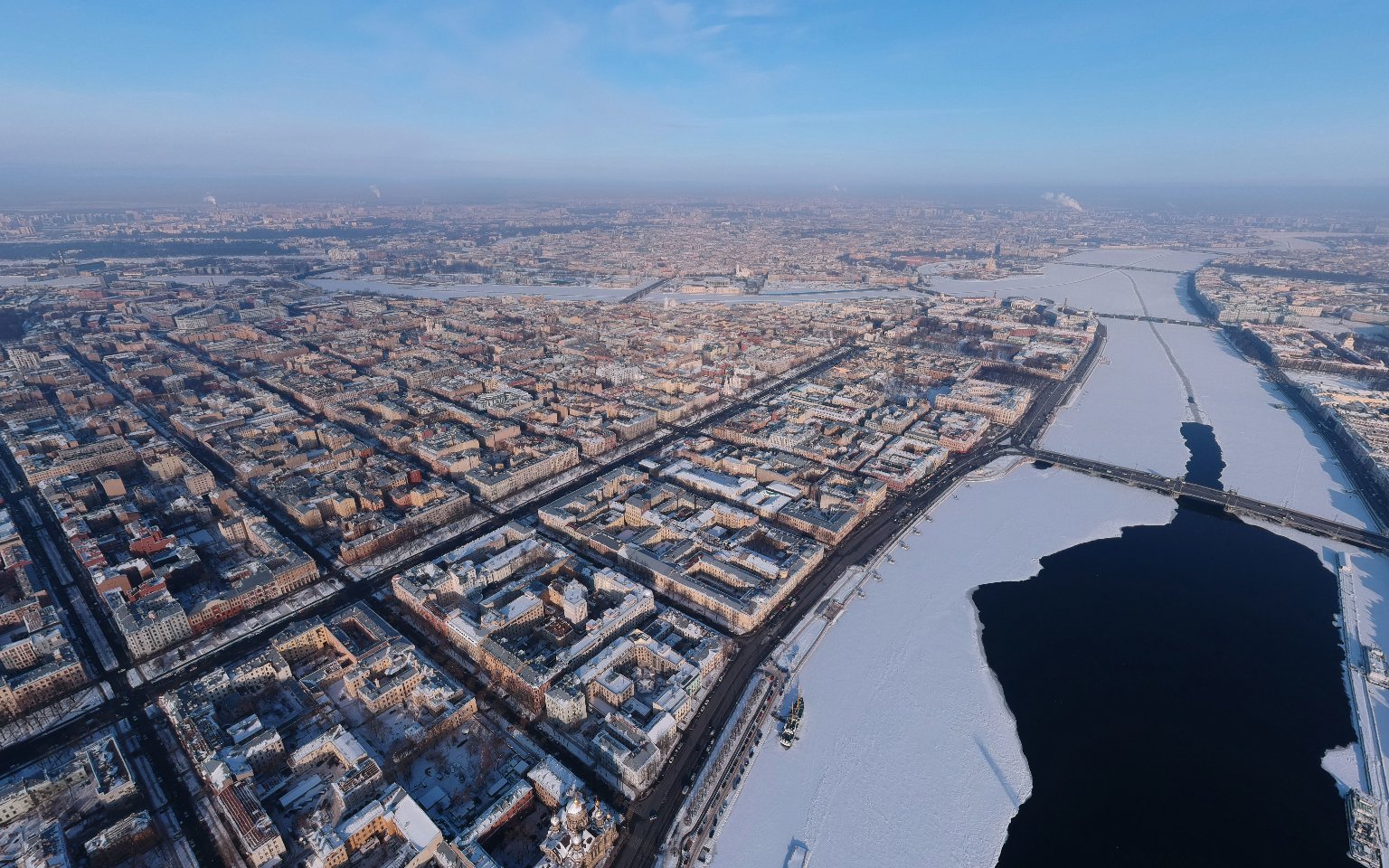 васильевский остров санкт петербург вид сверху