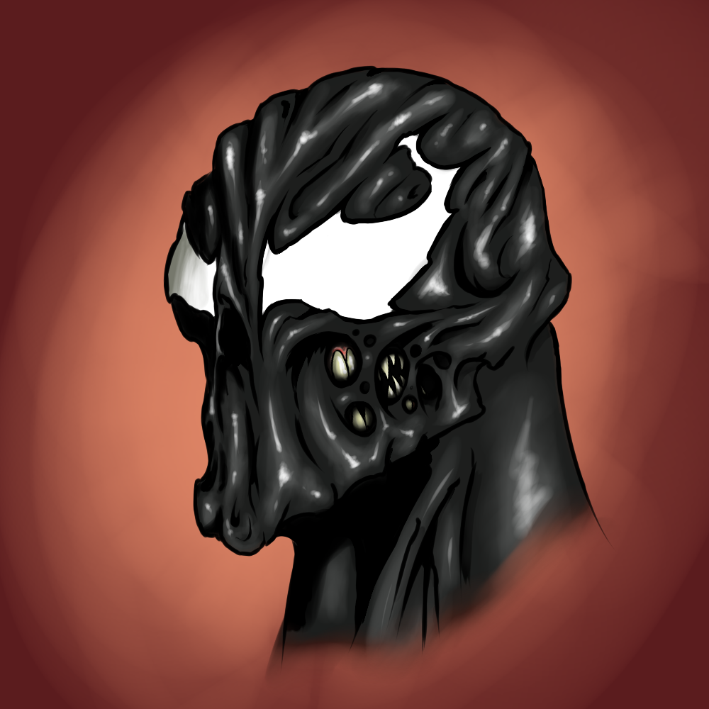 Venom - My, Venom, Art, SAI, Digital drawing, Digital, 2D, Marvel