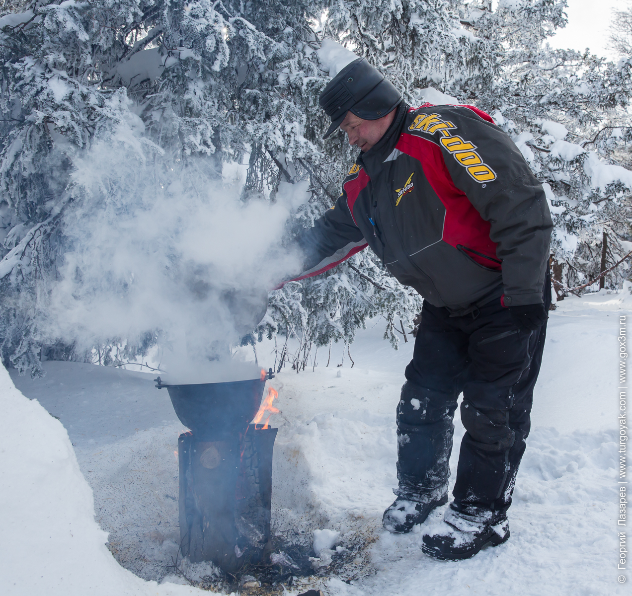 Here is such a job - a snowmobile guide - 4Photo post. For those who want to downvote, first comment) - My, , Snowmobile, , Longpost