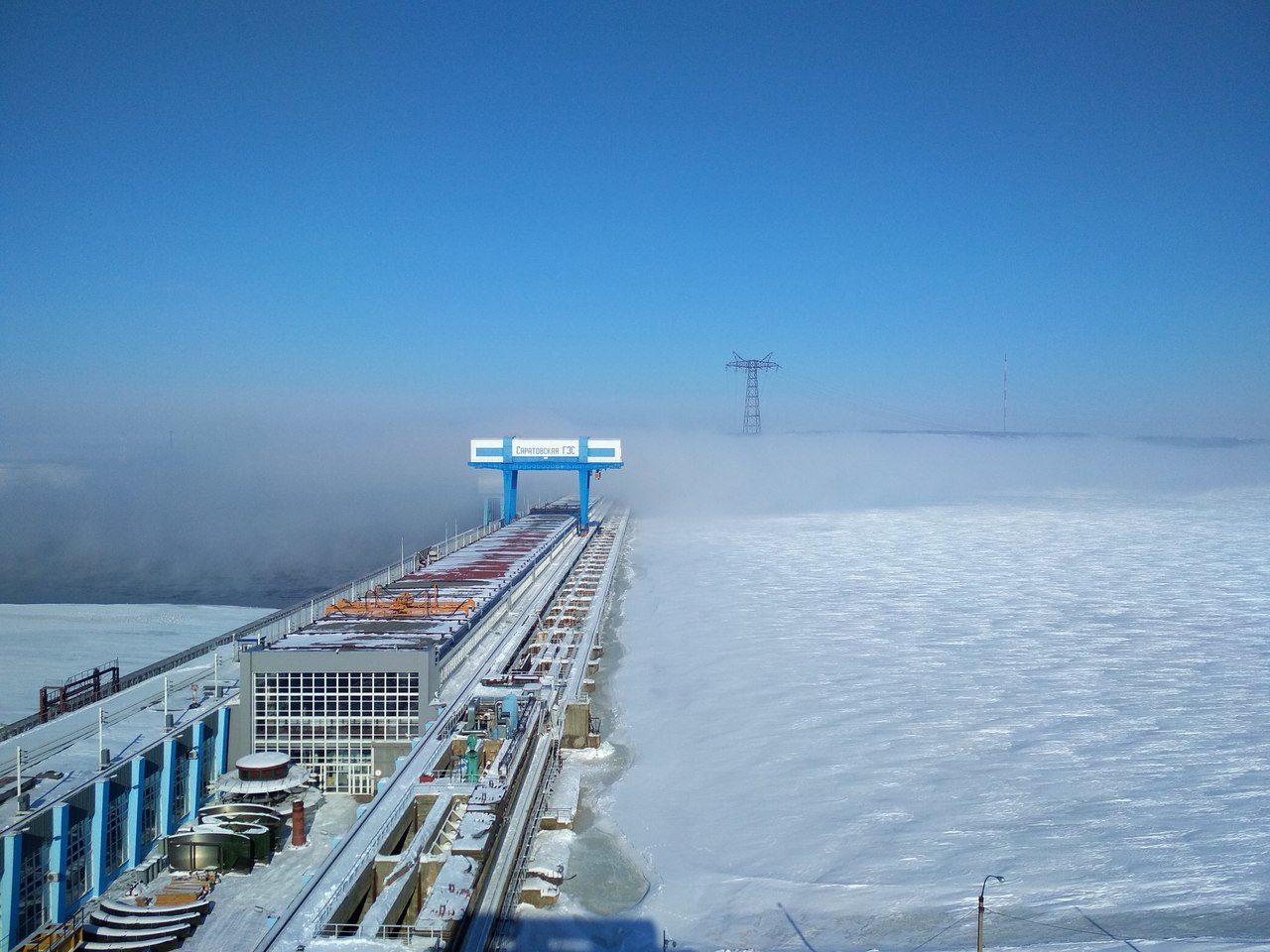 -- 24 °C in Balakovo. - Balakovo, Saratov HPP, Hydroelectric power station, freezing, Long, Longpost