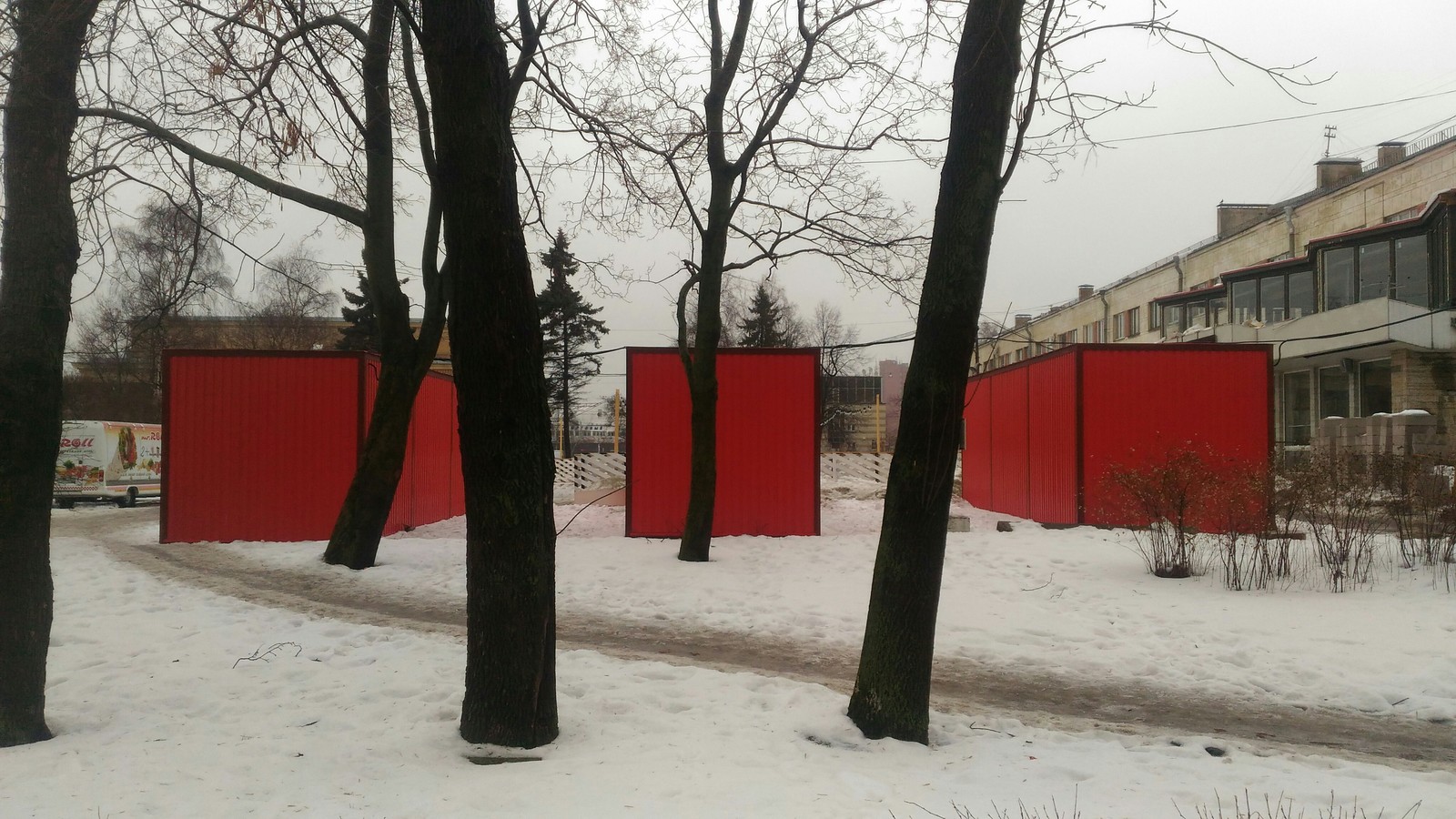 Three containers - My, Three Billboards, Saint Petersburg