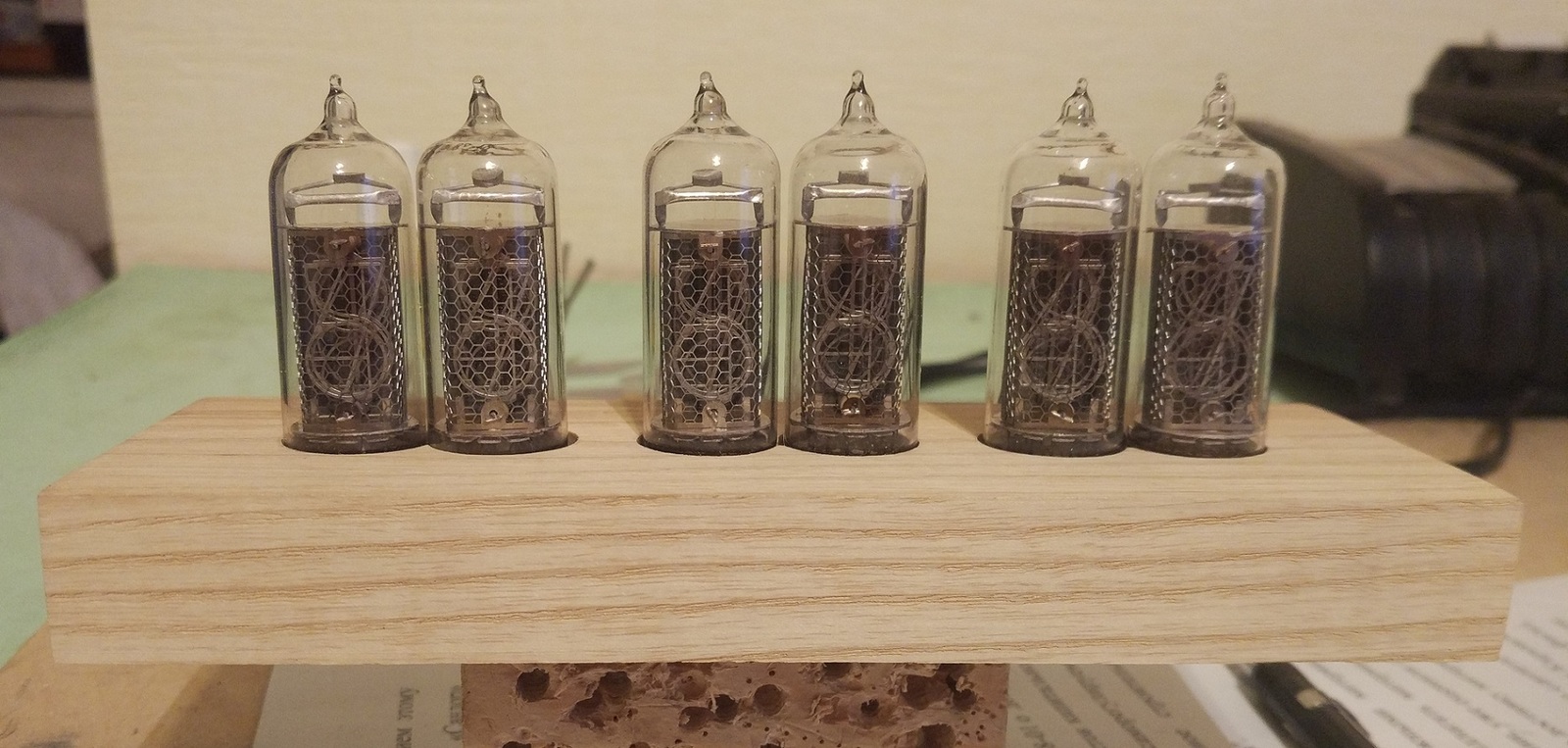 Ещё одни часы Никси на 6 лампах ИН-14 - Моё, Никси, Ламповые часы, Nixie clock, Лампа, Длиннопост