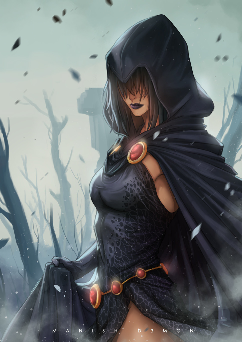 Raven by Manish D3mon - Manish D3mon, Арт, DC Comics