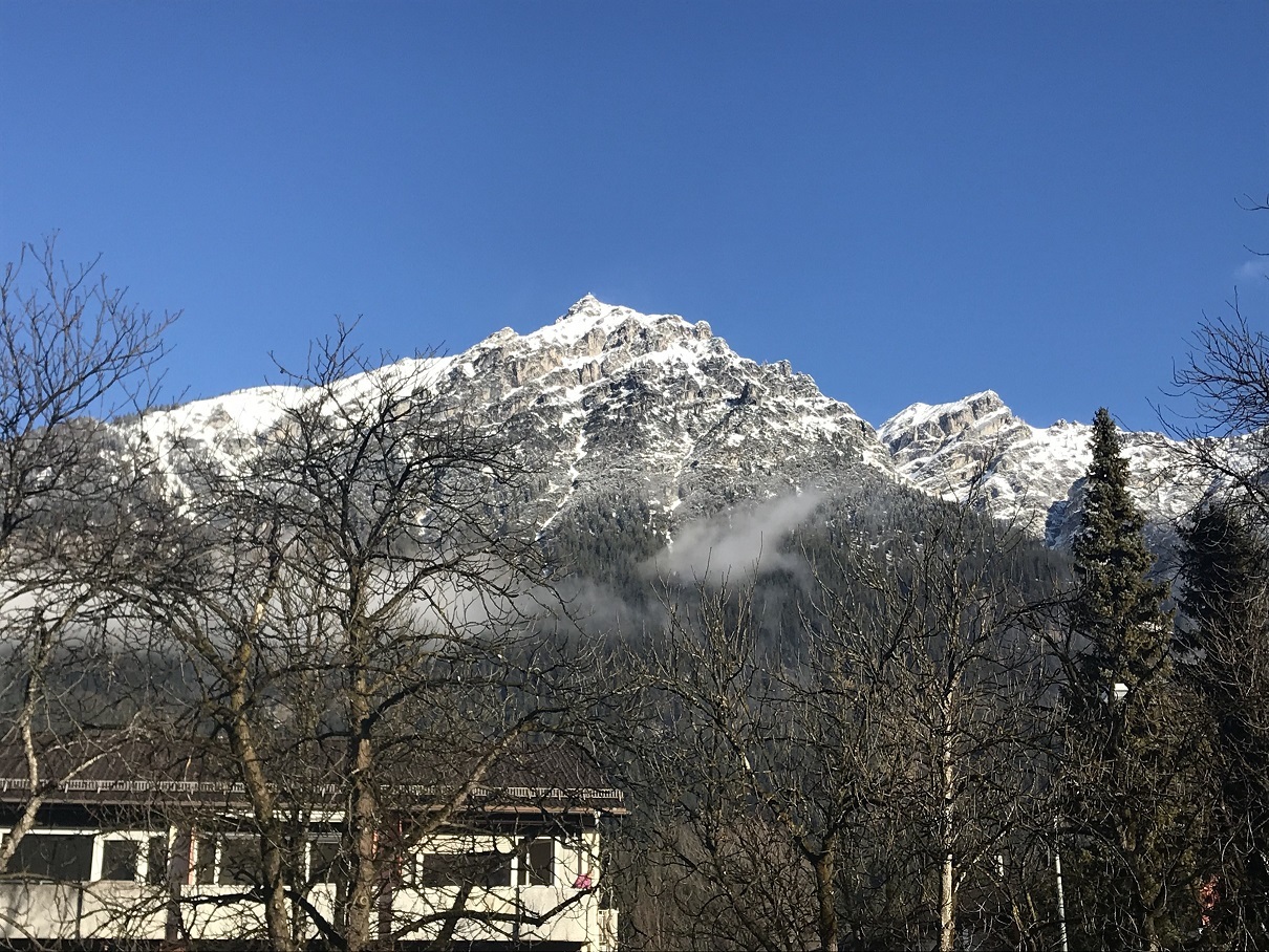 A little bit of bright mountains in a ribbon - My, March, Germany, beauty, The mountains, Garmisch-Partenkirchen, Longpost