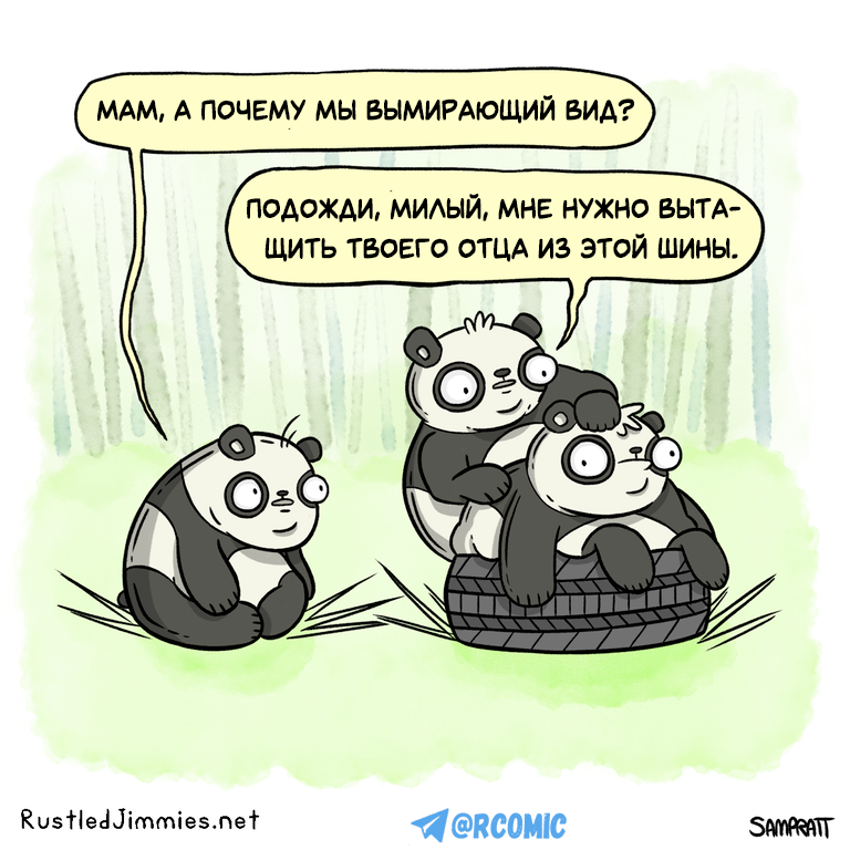 Endangered species - Rustledjimmies, Panda, Translation, Comics