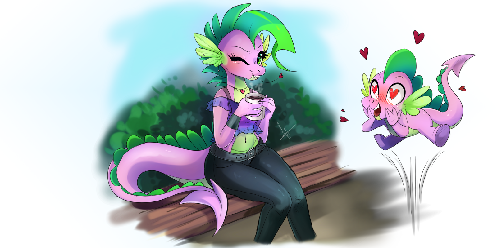 Lady Spike - My little pony, Spike, Its a trap!, Rule 63