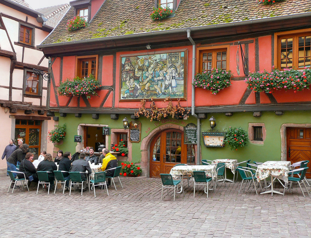 Riquewihr: village-cake :) - , Commune, Half-timbered, Riesling, Alsace, Longpost, France