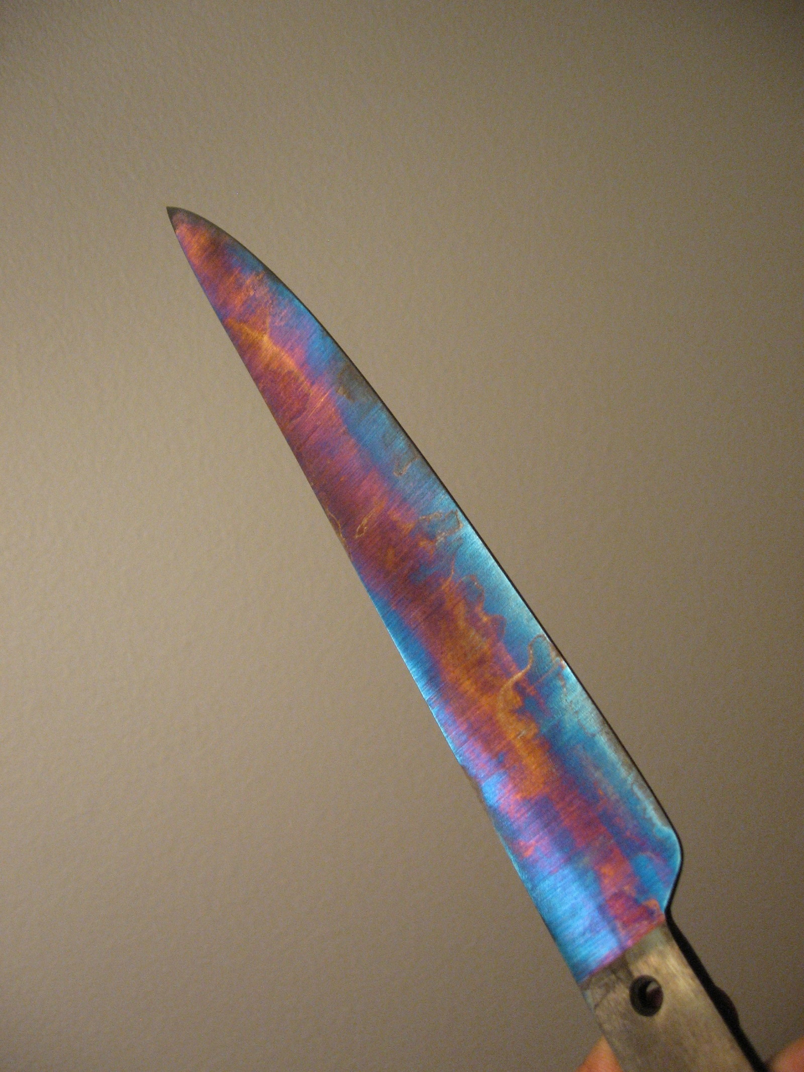 Rainbow - Color, Knife, A rock, Longpost, Flair