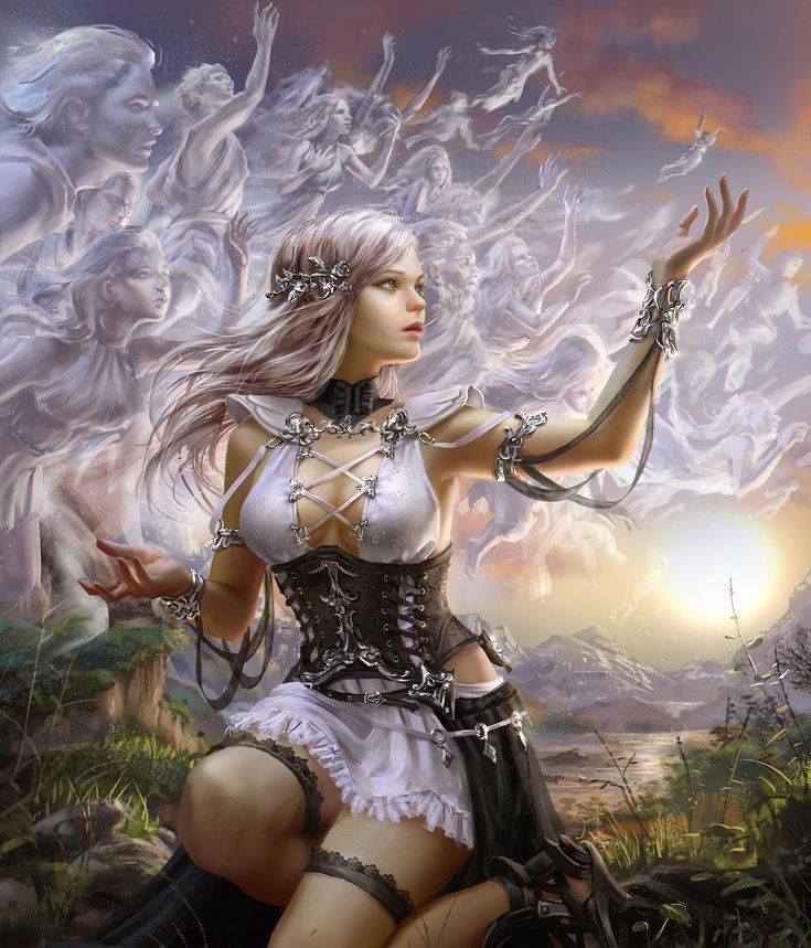 Unusual art - Art, Beautiful girl, Mystic, Legend of the cryptids