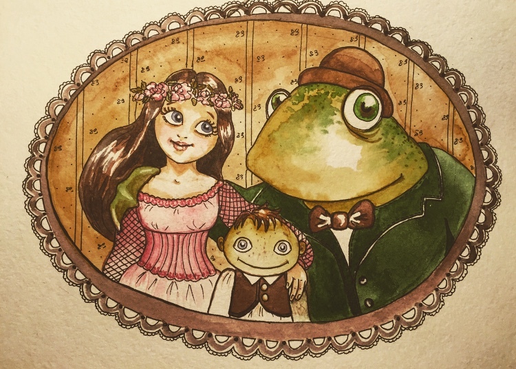 The real fairy tale about Thumbelina - My, Drawing, Watercolor, Story, Reality, Love, 